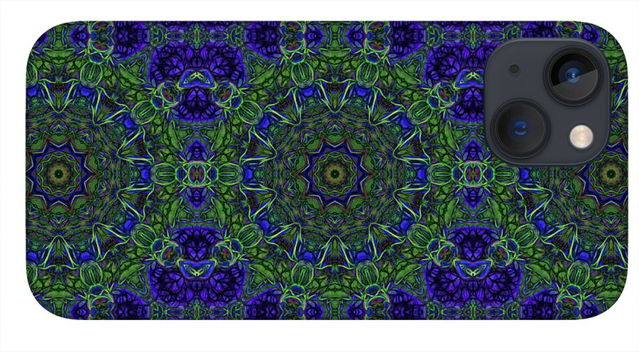 Blue Green Ribbon Kaleidoscope - Phone Case