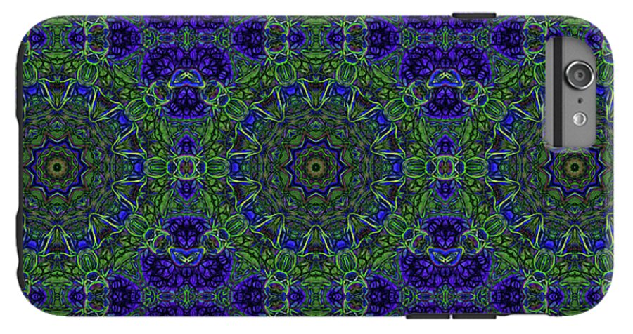 Blue Green Ribbon Kaleidoscope - Phone Case