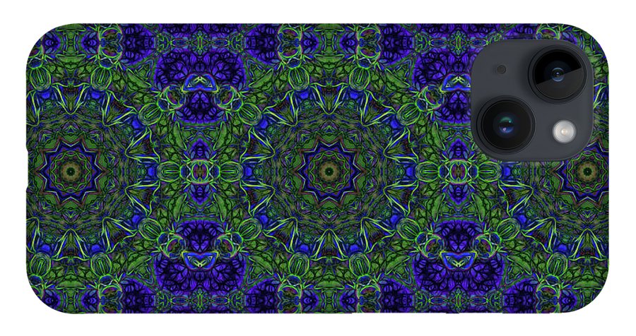 Blue Green Ribbon Kaleidoscope - Phone Case
