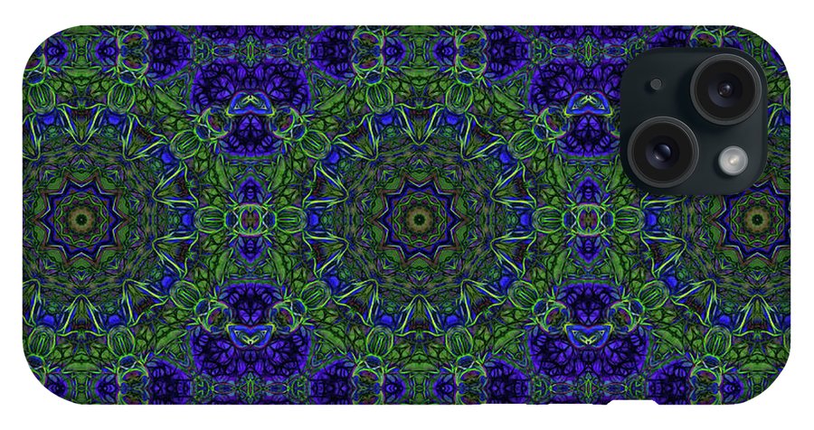 Blue Green Ribbon Kaleidoscope - Phone Case