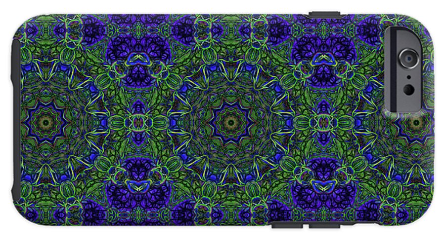 Blue Green Ribbon Kaleidoscope - Phone Case