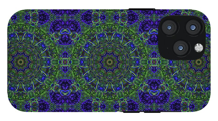 Blue Green Ribbon Kaleidoscope - Phone Case