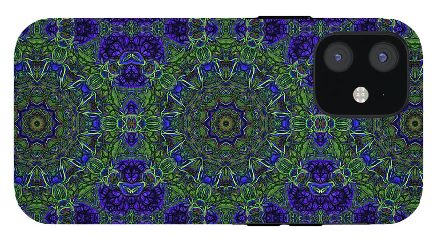 Blue Green Ribbon Kaleidoscope - Phone Case