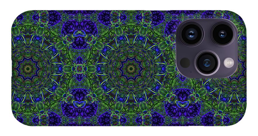 Blue Green Ribbon Kaleidoscope - Phone Case