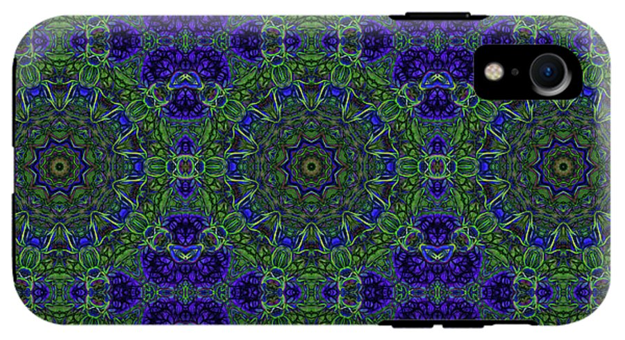 Blue Green Ribbon Kaleidoscope - Phone Case
