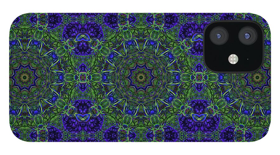 Blue Green Ribbon Kaleidoscope - Phone Case