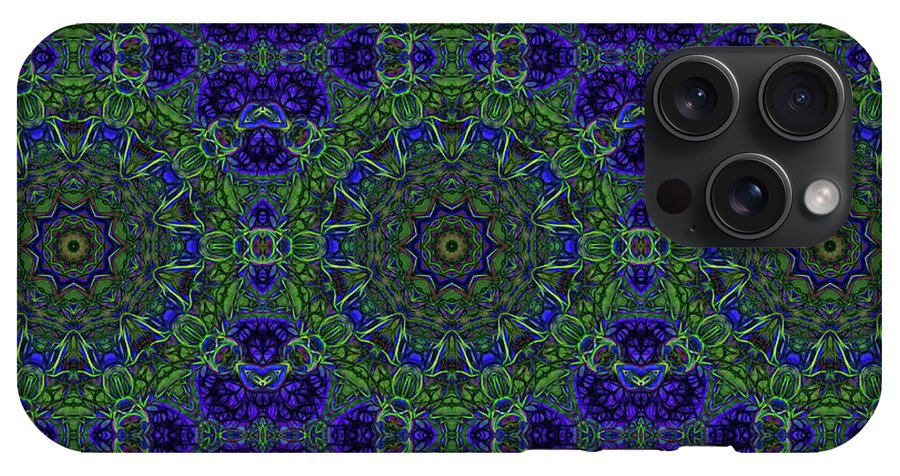 Blue Green Ribbon Kaleidoscope - Phone Case