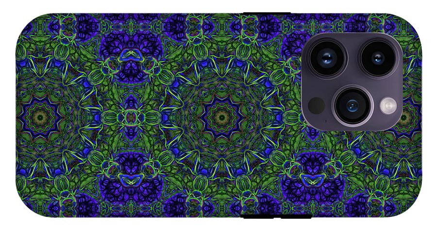 Blue Green Ribbon Kaleidoscope - Phone Case