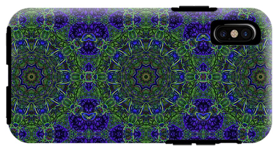 Blue Green Ribbon Kaleidoscope - Phone Case