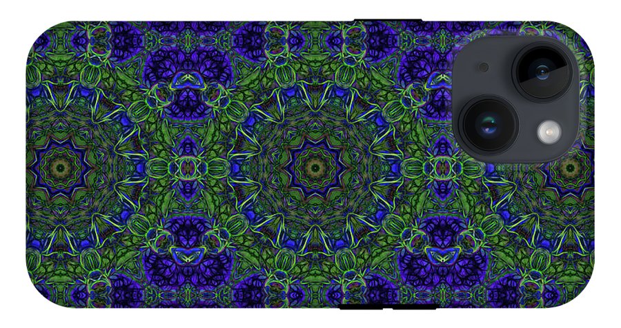 Blue Green Ribbon Kaleidoscope - Phone Case