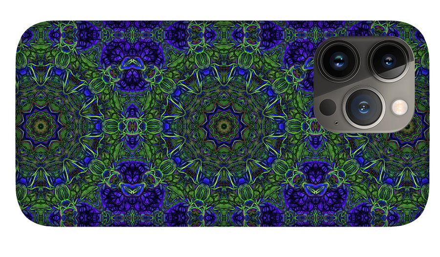 Blue Green Ribbon Kaleidoscope - Phone Case