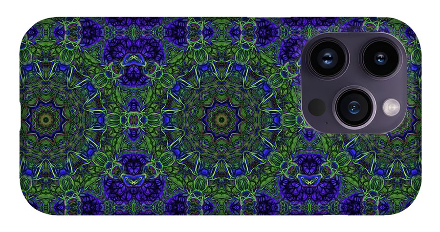 Blue Green Ribbon Kaleidoscope - Phone Case