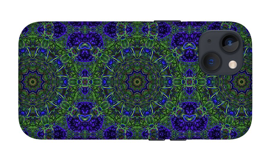 Blue Green Ribbon Kaleidoscope - Phone Case