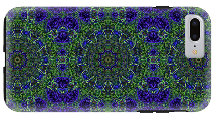Blue Green Ribbon Kaleidoscope - Phone Case