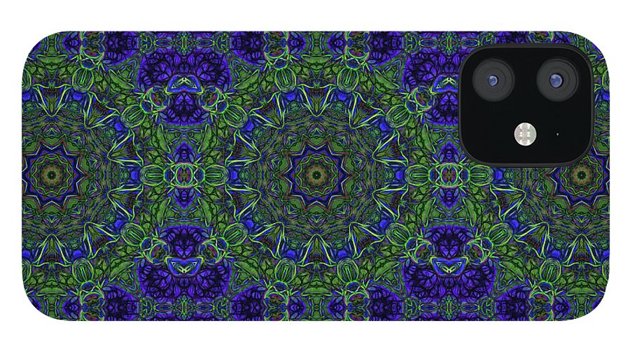 Blue Green Ribbon Kaleidoscope - Phone Case