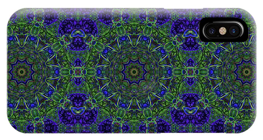 Blue Green Ribbon Kaleidoscope - Phone Case