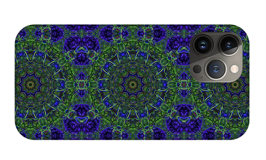 Blue Green Ribbon Kaleidoscope - Phone Case