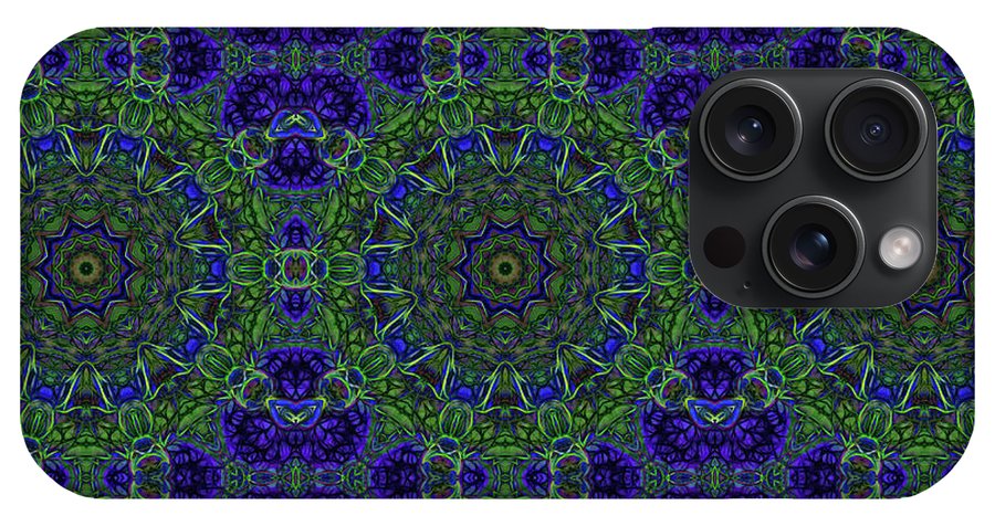 Blue Green Ribbon Kaleidoscope - Phone Case