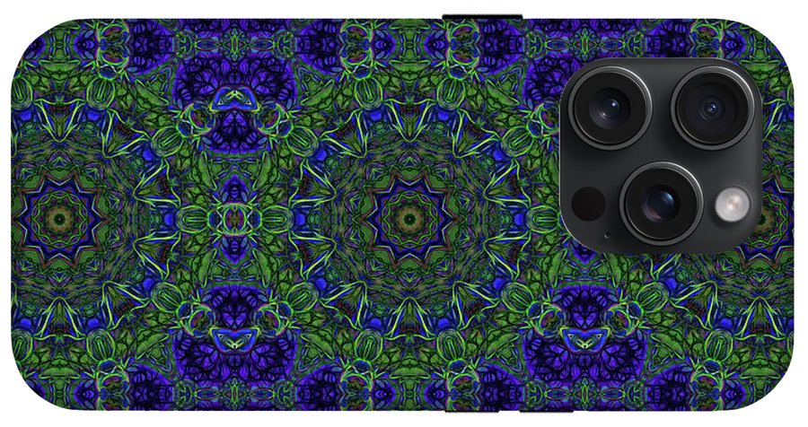 Blue Green Ribbon Kaleidoscope - Phone Case