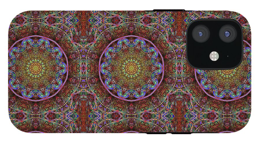 Blue Pink Windy Kaleidoscope - Phone Case
