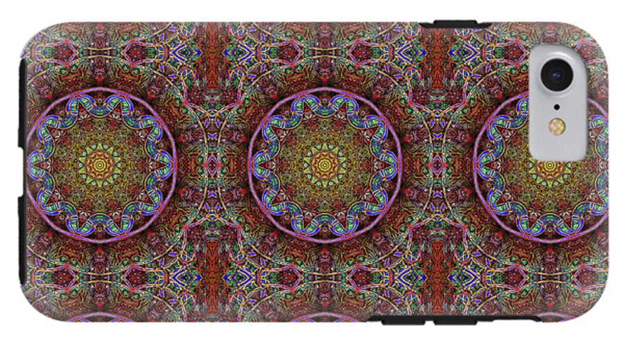 Blue Pink Windy Kaleidoscope - Phone Case