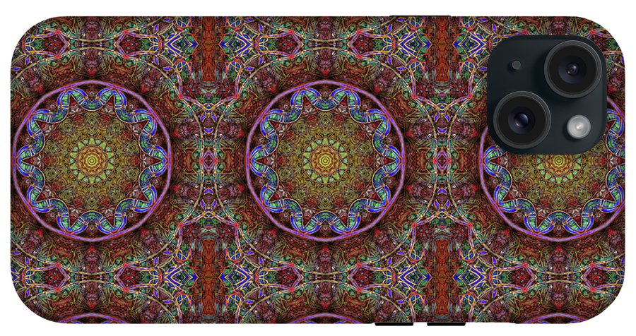 Blue Pink Windy Kaleidoscope - Phone Case