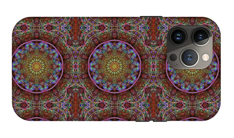 Blue Pink Windy Kaleidoscope - Phone Case