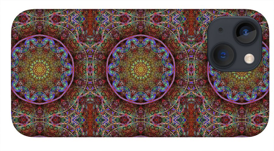 Blue Pink Windy Kaleidoscope - Phone Case