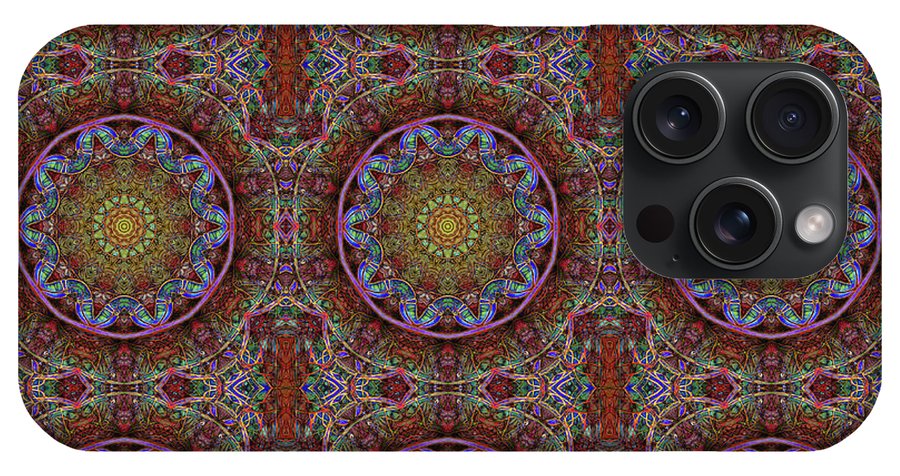 Blue Pink Windy Kaleidoscope - Phone Case