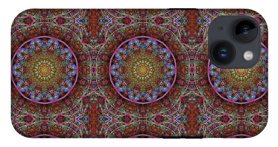 Blue Pink Windy Kaleidoscope - Phone Case