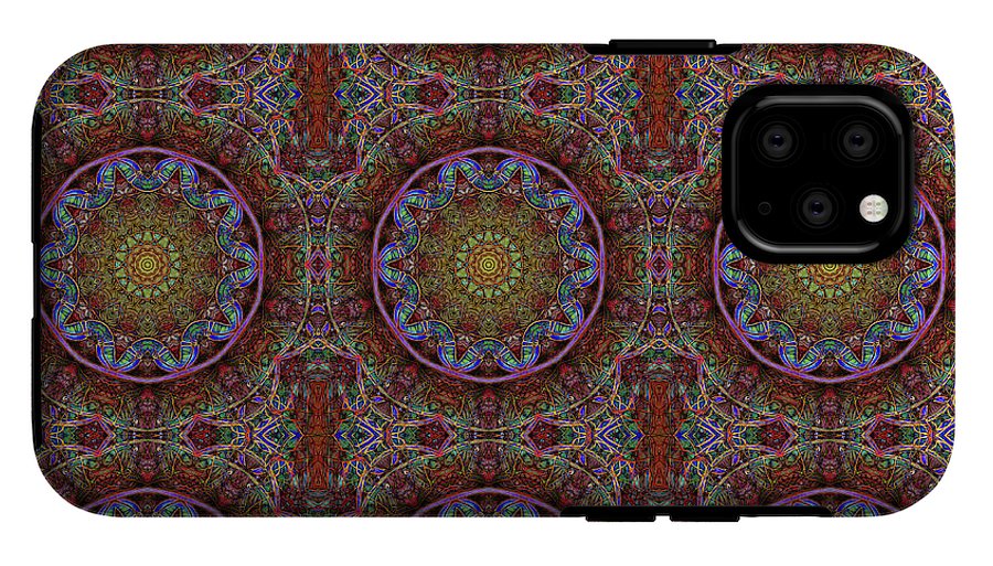 Blue Pink Windy Kaleidoscope - Phone Case