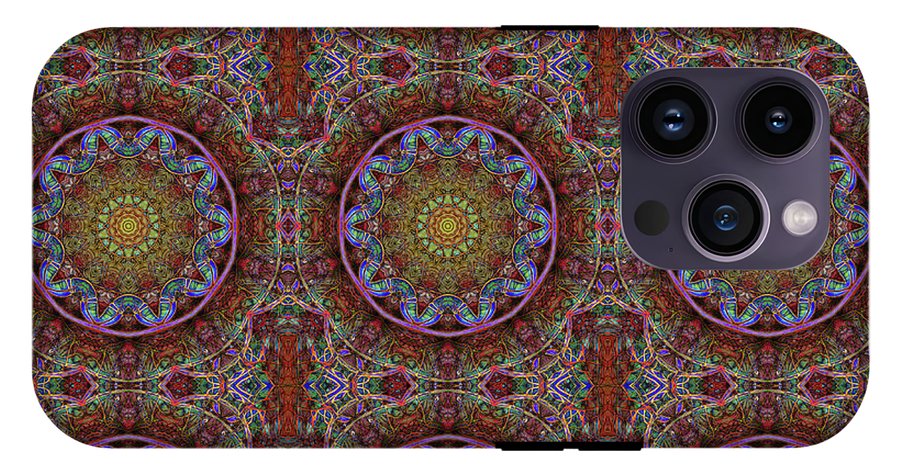 Blue Pink Windy Kaleidoscope - Phone Case
