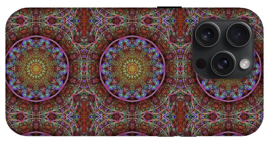 Blue Pink Windy Kaleidoscope - Phone Case