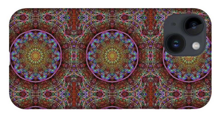 Blue Pink Windy Kaleidoscope - Phone Case