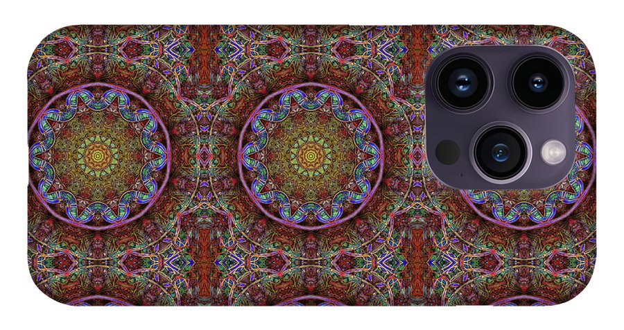 Blue Pink Windy Kaleidoscope - Phone Case