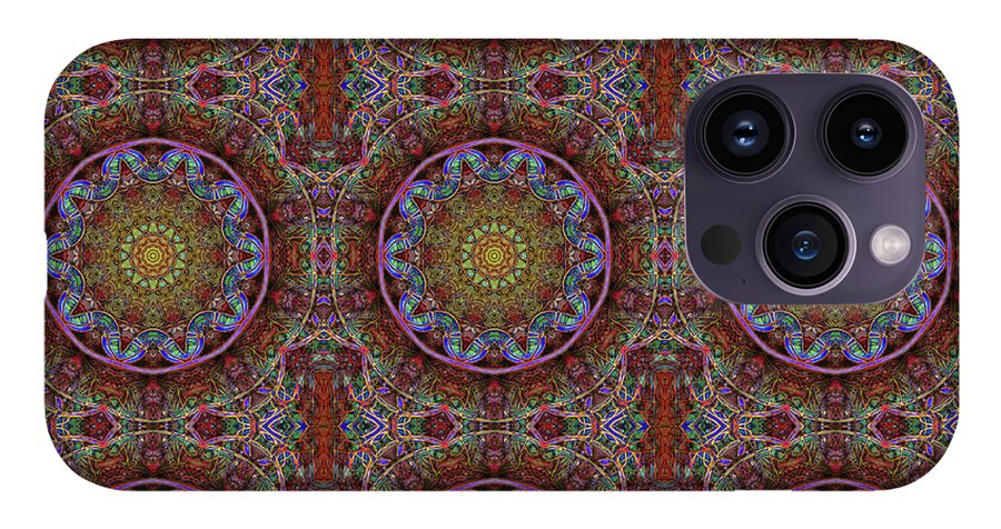 Blue Pink Windy Kaleidoscope - Phone Case