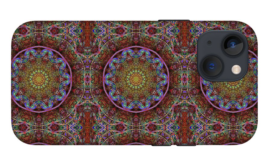 Blue Pink Windy Kaleidoscope - Phone Case