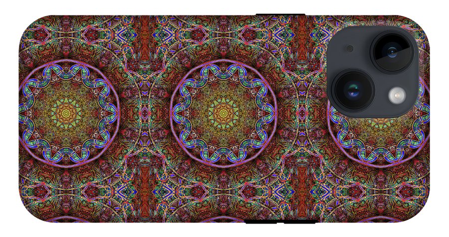 Blue Pink Windy Kaleidoscope - Phone Case