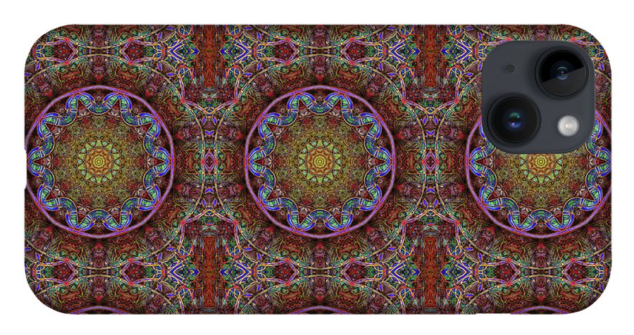 Blue Pink Windy Kaleidoscope - Phone Case