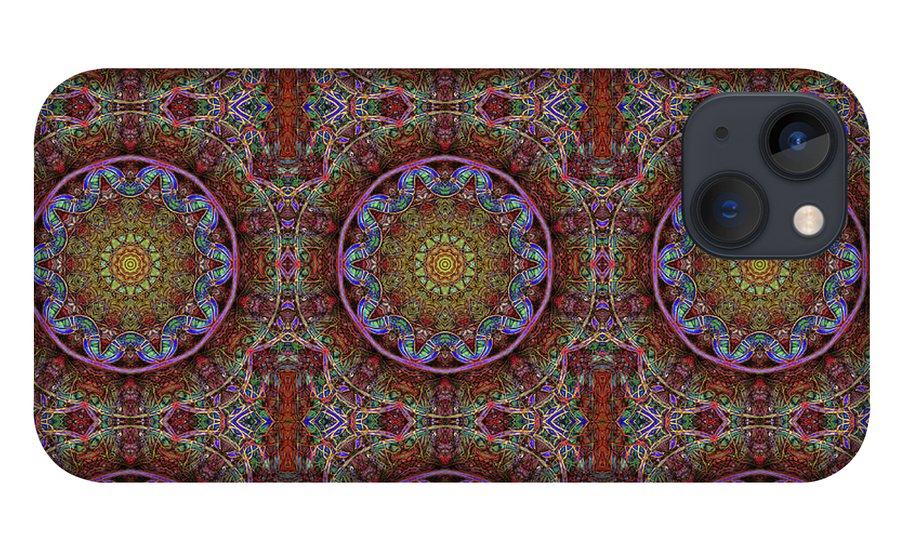 Blue Pink Windy Kaleidoscope - Phone Case