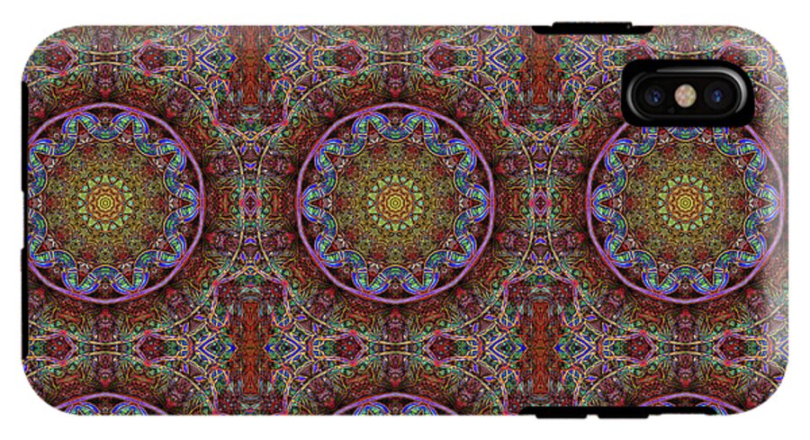 Blue Pink Windy Kaleidoscope - Phone Case