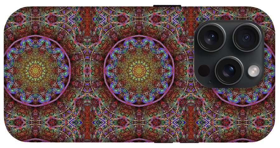 Blue Pink Windy Kaleidoscope - Phone Case