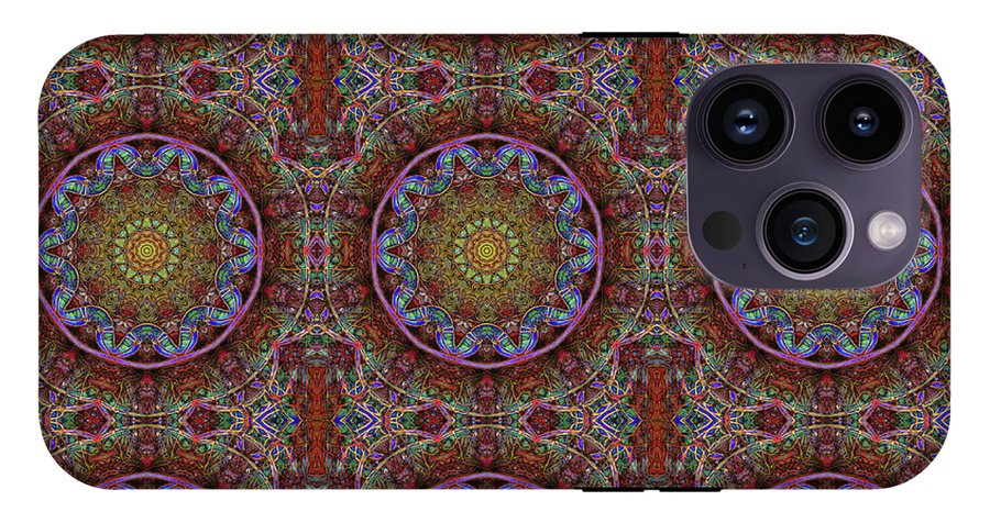 Blue Pink Windy Kaleidoscope - Phone Case