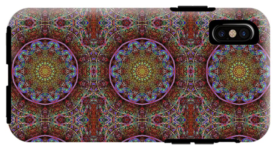 Blue Pink Windy Kaleidoscope - Phone Case