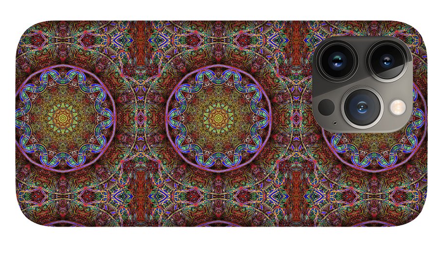 Blue Pink Windy Kaleidoscope - Phone Case