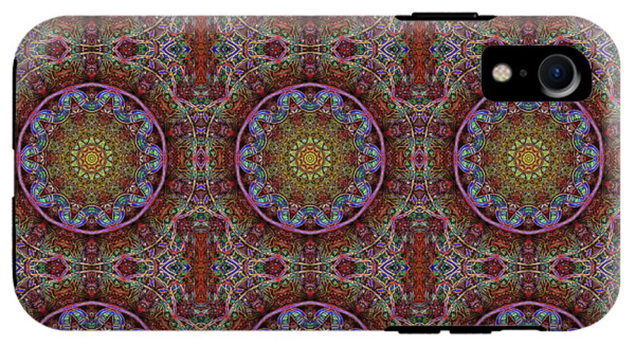 Blue Pink Windy Kaleidoscope - Phone Case