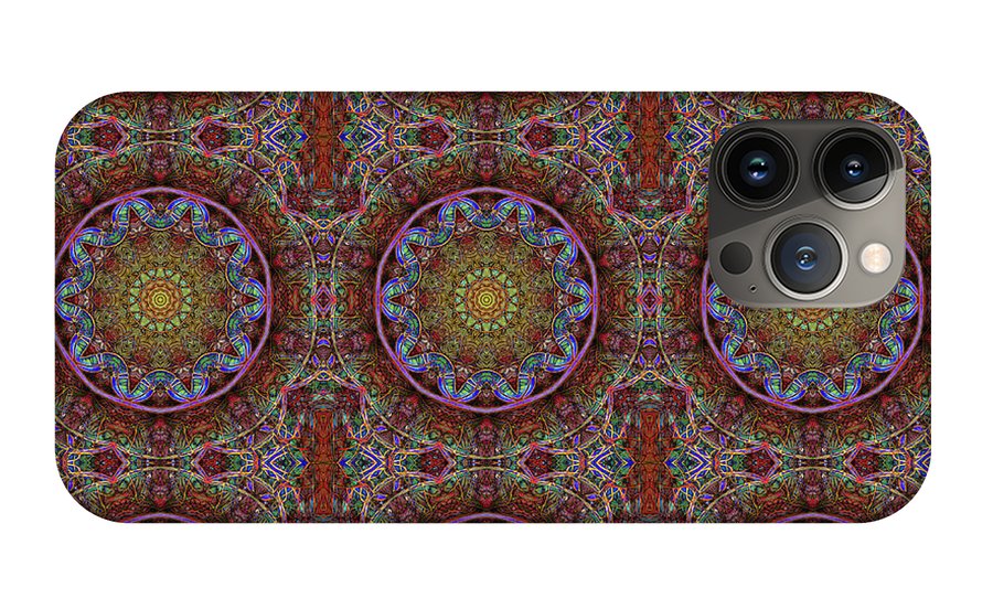 Blue Pink Windy Kaleidoscope - Phone Case