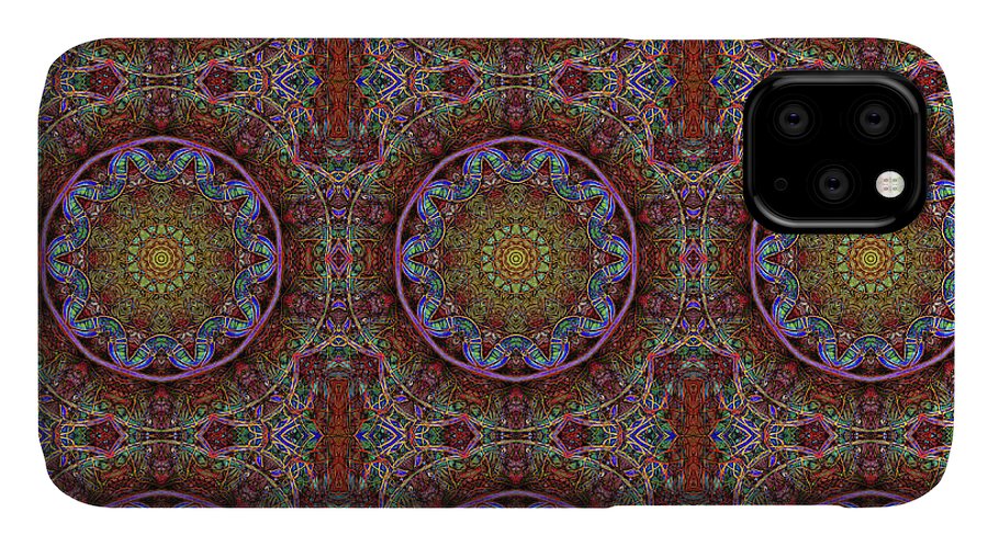 Blue Pink Windy Kaleidoscope - Phone Case
