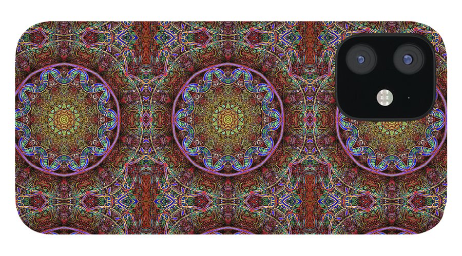 Blue Pink Windy Kaleidoscope - Phone Case