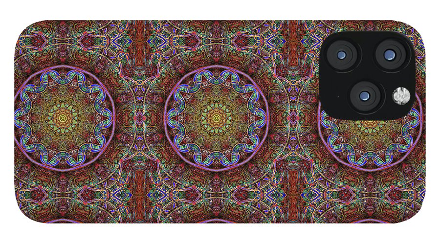 Blue Pink Windy Kaleidoscope - Phone Case